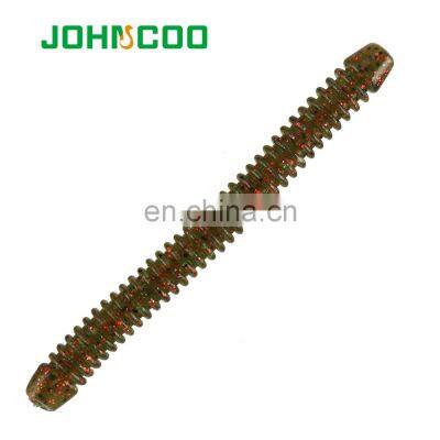 JOHNCOO Soft Lure 10.5cm 6.7g Plastic Maggot Worms Bass Fishing Lure Artificial Bait Wacky Fishing Lures photo-3