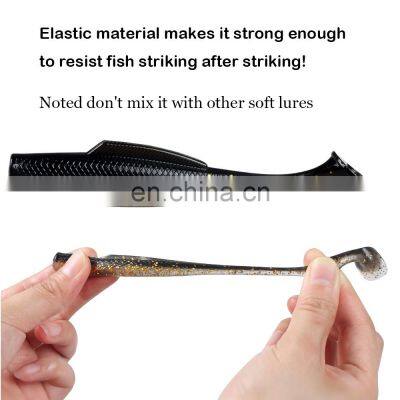 JOHNCOO High Quality 5pcs/bag Soft Bait 100mm 6.5g TPE Material Hot Sale Bass Fishing Lure
