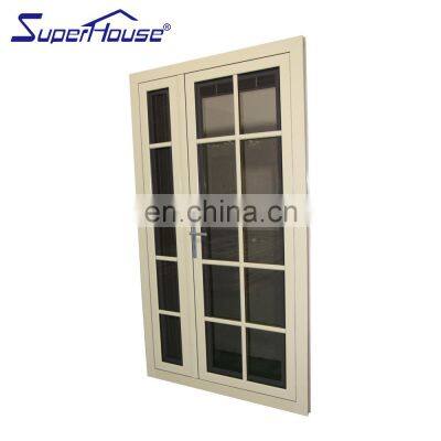 Superhouse Cheap French Doors Soundproof Aluminium French Patio Doors Double Glazed Colonial Style