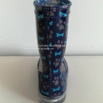 Cartoon Kid Rain Boots,Colourful Child Boots,Children Transparent Rain Boot,LED Kid Boots,LED Children Boots photo-2