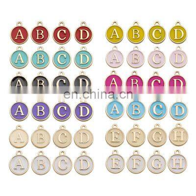 26pcs 12*14mm Alphabet Letter Enamel Charms Jewelry Handmade Pendants Jewelry Making Handmade DIY Bracelet photo-4