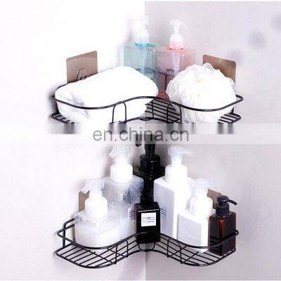 Bathroom Corner Shelf Tripod Bathroom Shelves Adhesive Corner Bathroom Rack Bathroom Shower Organizer No Drilling Storage photo-3