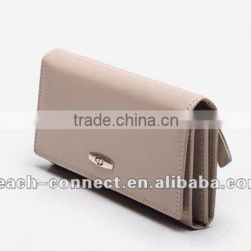 lady long clutch wallet PVC leather wallet