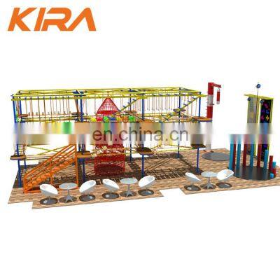 Indoor Obstacle Course Climbing Customized Rope Course Tower Fit For Team Building photo-2