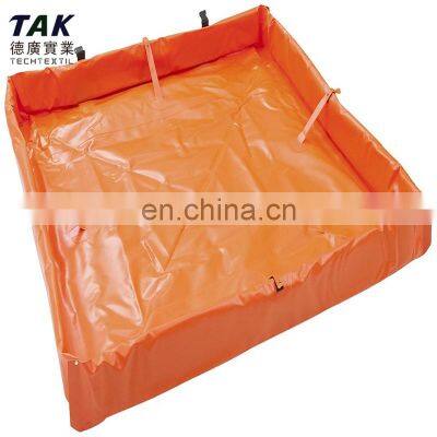 Portable Foam Wall Chemical Oil Proof 750 Gallon Flexible Pvc Spill Containment Berm photo-3