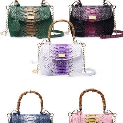 2023 original new design PU handbag serpentine bag for women