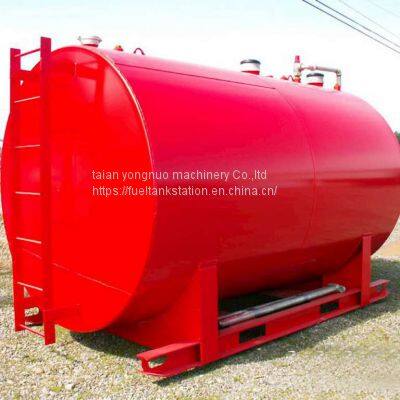 Diesel Fuel Tank With Skid Portable Gasoline Petrol Fuel Storage Tank for Petrol Filling Station photo-3