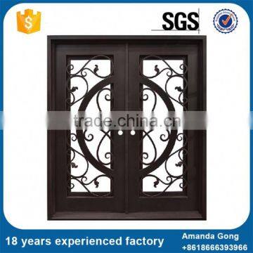 Finely Processed Single Wrought Iron Sliding Entry Doors photo-5