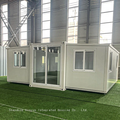 Luxury Oem Factory Low Price 2025 Extended Container House Expandable Prefab Living 20ft 40ft With 3 Bedrooms
