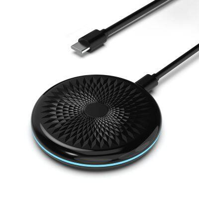 Custom Logo Magnetic Wireless Charger Pad  15w Fast Charging Pad Cell Phone Charger Holder for iPhone 12 13 14 15 16 pro max