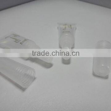 20ml shower gel cosmetic plastic packing tube with screw cap