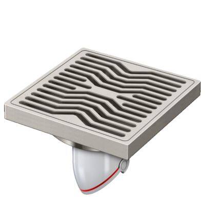 Modern 4-Inch Large Displacement Anti-Backwater Anti-Blocking Brushed Copper Floor Drain Anti-Blockage Bathroom Shower Kitchen