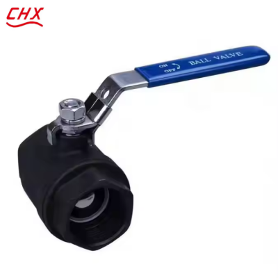 Válvula de bola ANSI API de bola completa de dos piezas de acero al carbono de 2 pulgadas con conexión de rosca interna y operación manual 1000 WOG