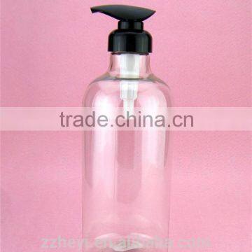 36oz 1020ml clear special neck plastic shampoo bottle for sale