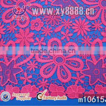 Micro Fiber Embroidery Chemical Lace Trim for 2014 Spring GARMENT