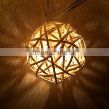 Solar Powered Handcraft 20LEDS Rattan String Light Plug-in Decoration Light Holiday Lighting