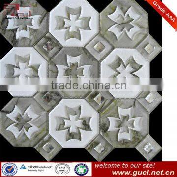 Patterns water jet cut mosaic