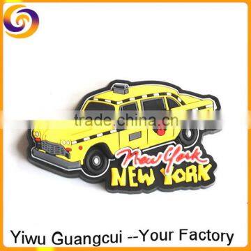 Soft pvc New York souvenir car fridge magnet