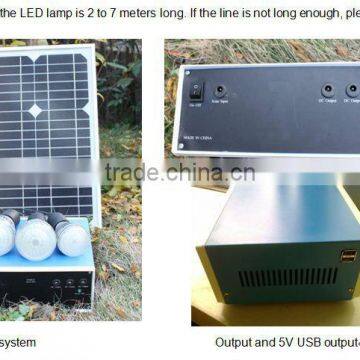 High quality portable 15W solar lighting system