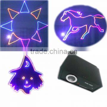 pc controlled small animation laser show rgb lighting 1W disco light