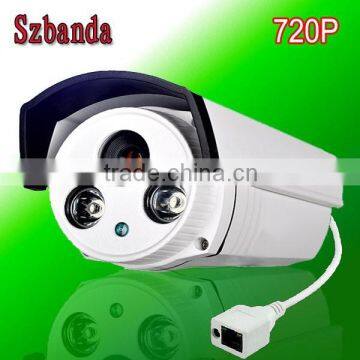 720P 1.0 Megapixels popular waterproof hd 720p ip camera with P2P, ONVIF.