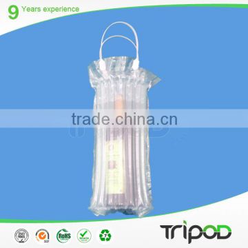 Plastic Wine Bag Packing , Inflatable Air Bag Handle