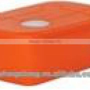 orange plastic rectaingular microwave heatable food container