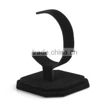 Wholesale Black DIY Fabric Watch C-stand Bracelet Jewelry Display Stand Holder Showcase Watch Display Stand Holder photo-2