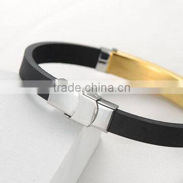 New Style Cheap Bracelet Silicone Bracelet With Magnetic Stainless Clasp photo-3