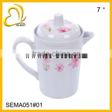 fashion design melamine pot with lid