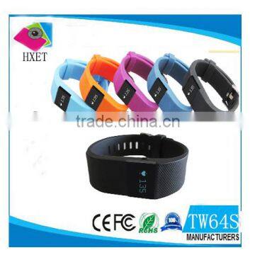 Smart Wristband with Continuous Heart Rate Monitoring and Activity Fitness Tracker,Bluetooth Sport Smart Bracelet Watch tw64