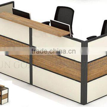 Modern salon reception table design 2 person reception desk (SZ-RTB030-1)