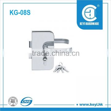 KG-08S High quality commercial glass door lock/single side lock