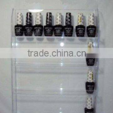 Nail Polish Wall Rack Display Arylic hold up 32 bottles ( With header design )