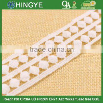 Hot Selling White Crochet Cotton Lace Trimming for Clothing H1506 photo-4