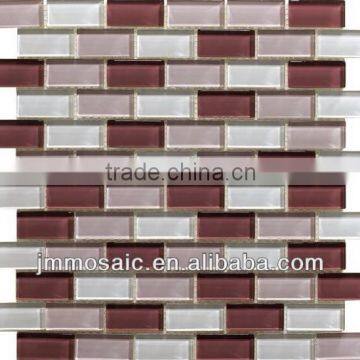 23x48x4mm Crystal Glass Mosaic-cheap Mosaic Cheap Glass Mosaic