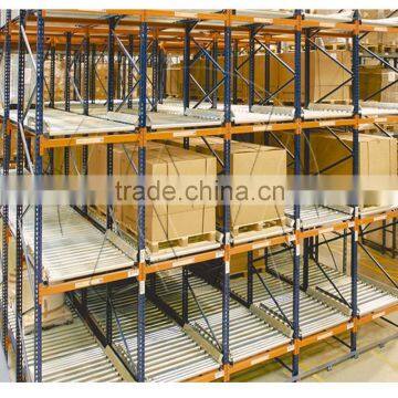 Warehouse Push Back pallet flow rack System