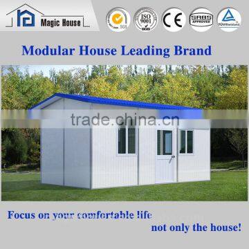 easy install EPS Sandwich Panel Prefab House/best price small shop with deck/countyard kit building