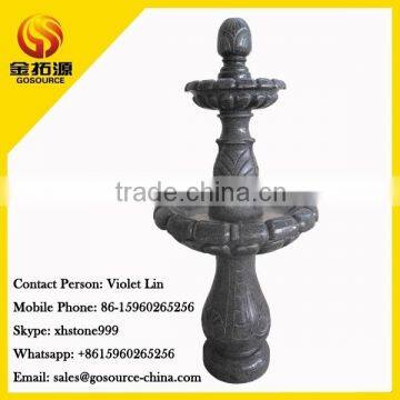 Dark Granite Stone Fountain Garden