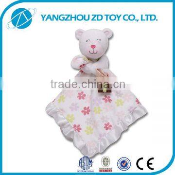 Super soft plush polyester lovely baby baby plush blanket toy