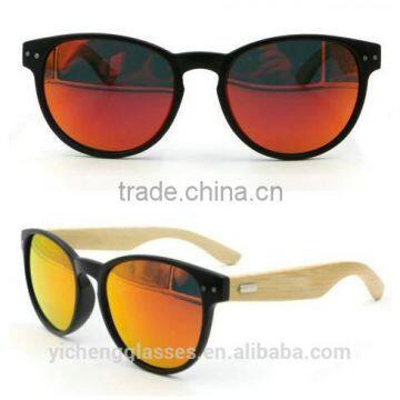 2015 Hot Design Bamboo Temple Sunglasses PC Frame Unique Eyewear Durable Sunglasses photo-5