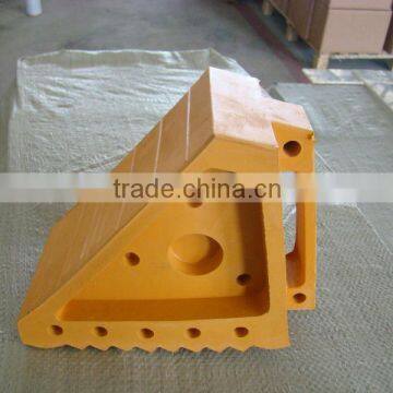 Orange/Rubber wheel chock block