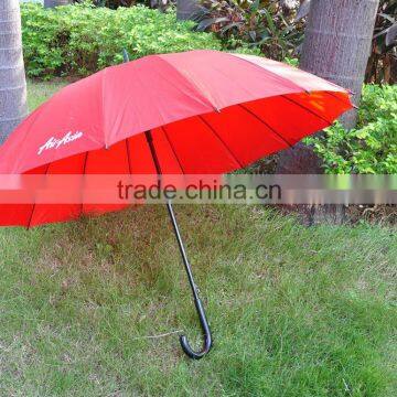 Auto Open Promotional Custom Pongee Protective Corporate Stick Umbrella