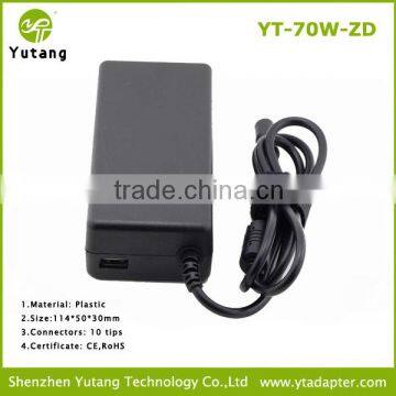 70w auto general laptop ac dc adapters for laptop