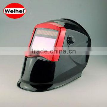 Auto-Darkening Solar Powered Welding Helmet with Grinding Mode, Black