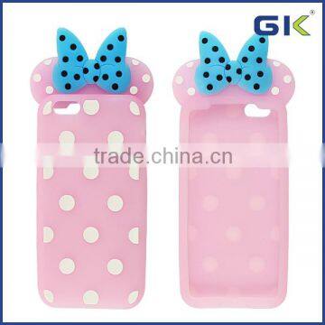 [GGIT] OEM Spot Bow Silicone Case For IPhone 6 Back Cover