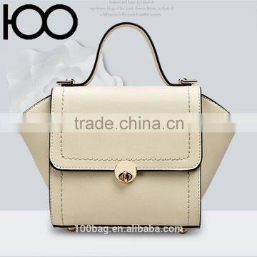 2016 Fashion Woman hard PU leather shoulder handbag