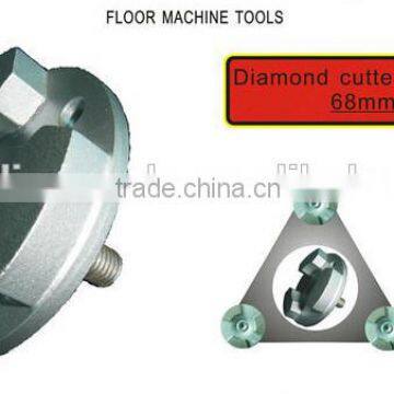 68mm diameter diamond cutter for coating removal from concrete