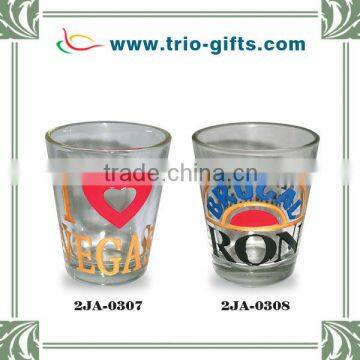 Souvenir carved shot glass