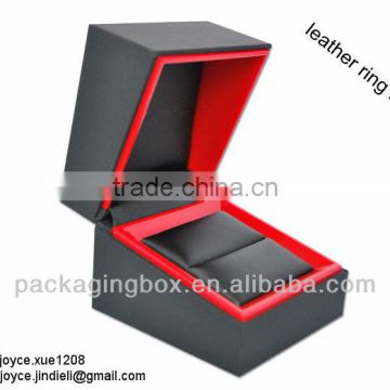 Leather ring box gift box packaging design